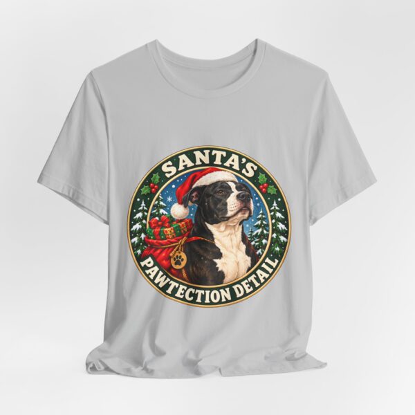 10014966139458545131_2048.jpeg Santa's Pawtection Detail Christmas Pitty T-Shirt