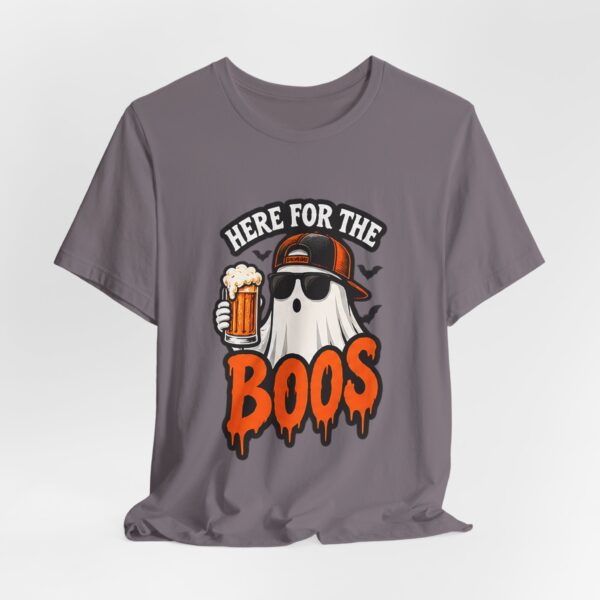 1107698077622063443_2048.jpeg Here For The Boos Halloween Tee – Funny Ghost Beer Shirt