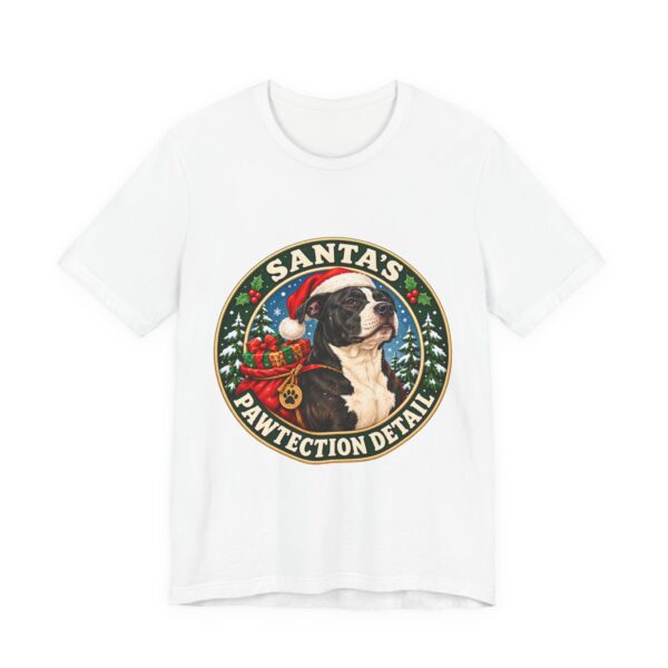 1110188362068709555_2048.jpeg Santa's Pawtection Detail Christmas Pitty T-Shirt