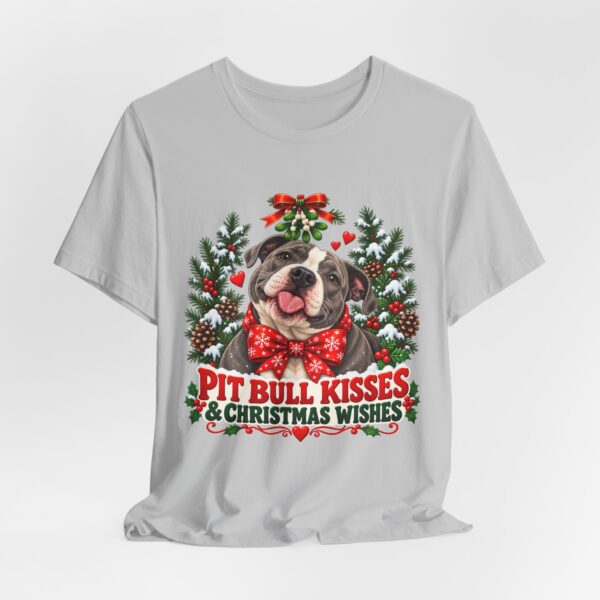 11783291495817919166_2048-1.jpeg Pit Bull Kisses & Christmas Wishes T-Shirt