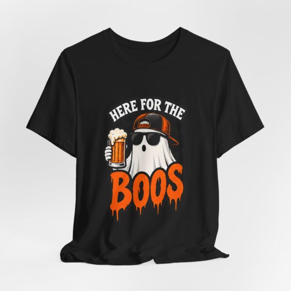 118183120710324774_2048.jpeg Here For The Boos Halloween Tee – Funny Ghost Beer Shirt
