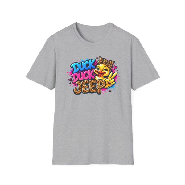11829643585094606462_2048.jpeg Duck Duck Jeep Cute Graphic T-Shirt — Leopard Print Duck Design