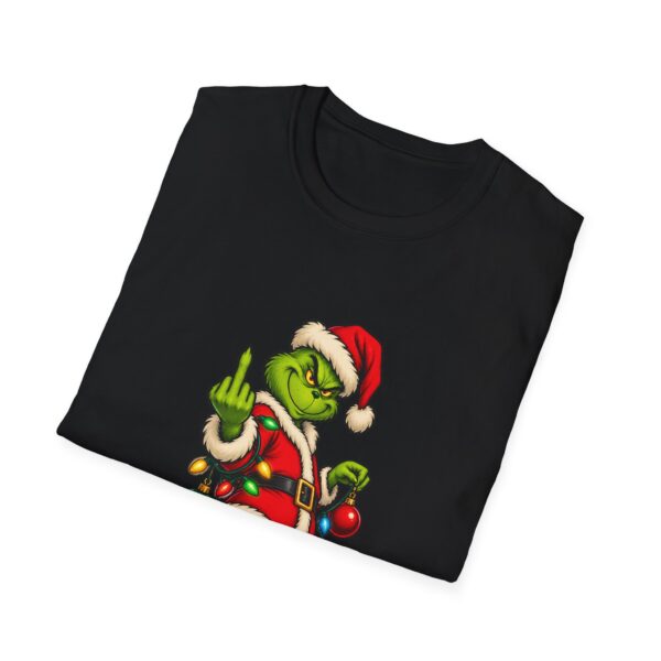 11835045802311983128_2048.jpeg Grinch Santa Middle Finger T-Shirt