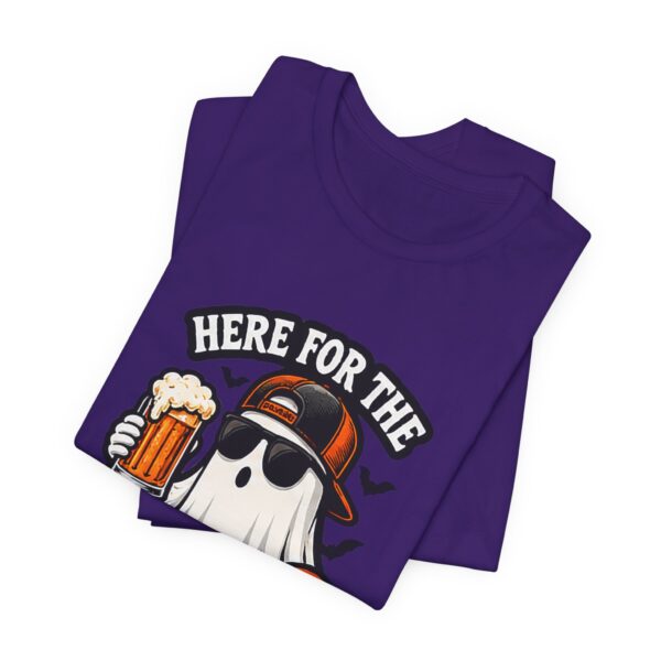 11921632311786760461_2048.jpeg Here For The Boos Halloween Tee – Funny Ghost Beer Shirt