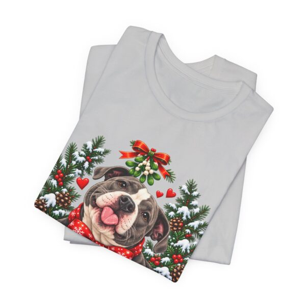 12799351759629797629_2048-1.jpeg Pit Bull Kisses & Christmas Wishes T-Shirt
