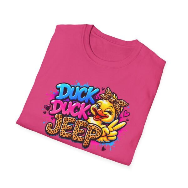 14007371649670942059_2048.jpeg Duck Duck Jeep Cute Graphic T-Shirt — Leopard Print Duck Design