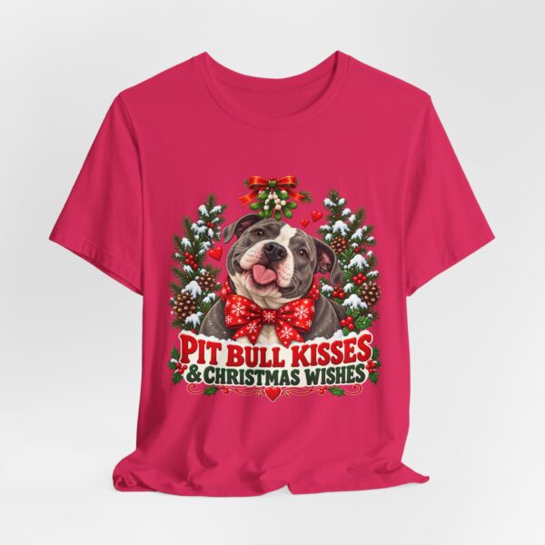 14039596830157307239_2048-1.jpeg Pit Bull Kisses & Christmas Wishes T-Shirt
