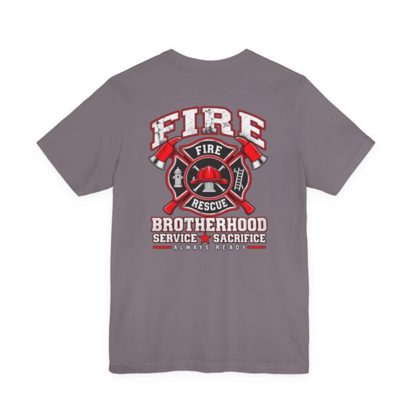 14408529273243283899_2048.jpeg Firefighter Brotherhood T‑Shirt — Fire Rescue Service & Sacrifice Tee