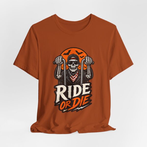 14706193606228457662_2048.jpeg Ride or Die Skull Motorcycle Tee — Vintage Biker T‑Shirt