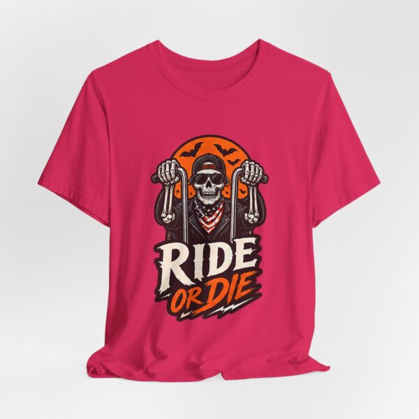 14892543668189733049_2048.jpeg Ride or Die Skull Motorcycle Tee — Vintage Biker T‑Shirt