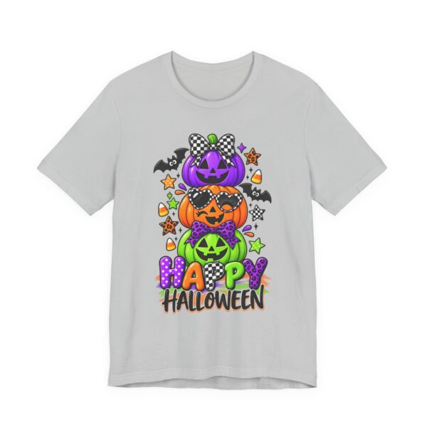 15139386134083109146_2048.jpeg Happy Halloween Stack Pumpkin T-Shirt