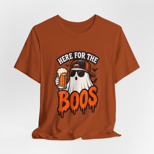 15151074283395672630_2048.jpeg Here For The Boos Halloween Tee – Funny Ghost Beer Shirt