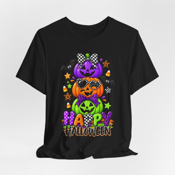 16167039910314676788_2048.jpeg Happy Halloween Stack Pumpkin T-Shirt