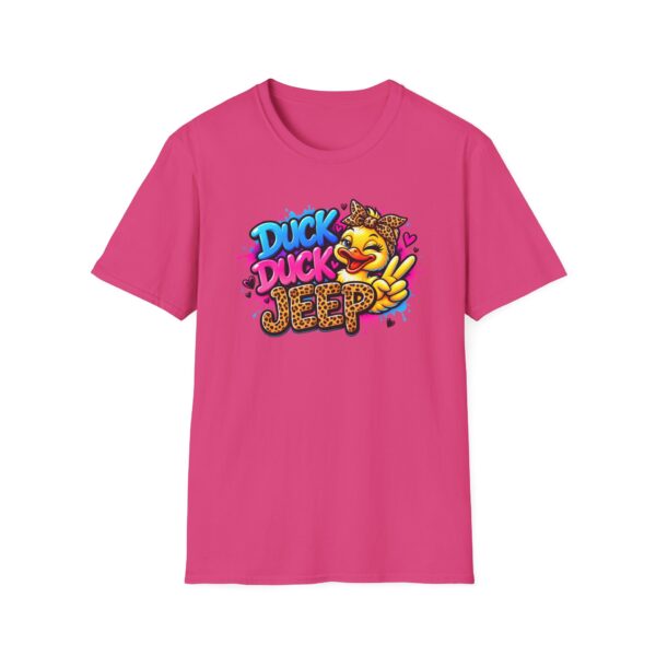 Duck Duck Jeep leopard-print duck graphic T-shirt