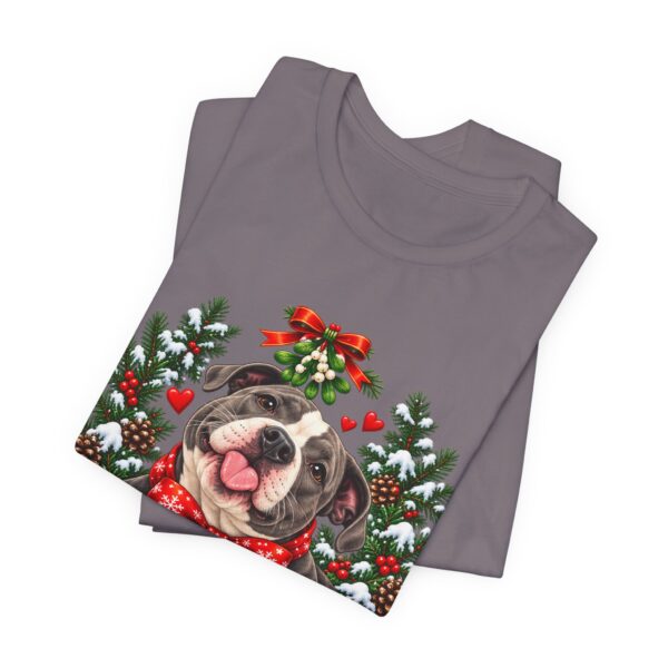 16408747429209783574_2048-1.jpeg Pit Bull Kisses & Christmas Wishes T-Shirt