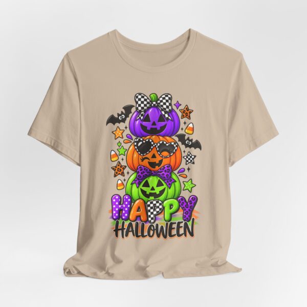16678480345211464134_2048.jpeg Happy Halloween Stack Pumpkin T-Shirt