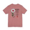 16881907275149607361_2048.jpeg Nurse Appreciation T-Shirt - "Nurses Make a Difference Every Day" Floral Stethoscope Design