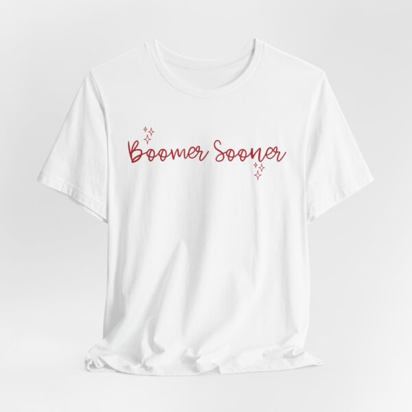 16990785962345397540_2048.jpeg Boomer Sooner Script T-Shirt — Oklahoma Football Fan Tee