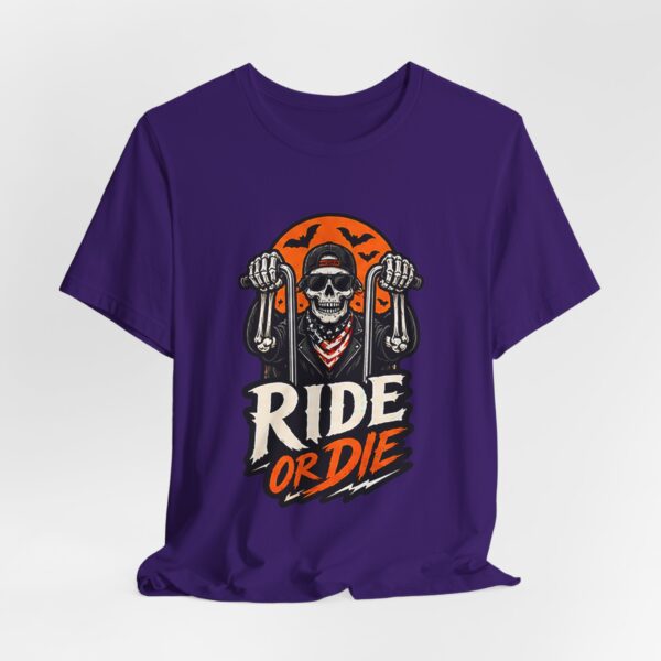 1753071022880274609_2048.jpeg Ride or Die Skull Motorcycle Tee — Vintage Biker T‑Shirt