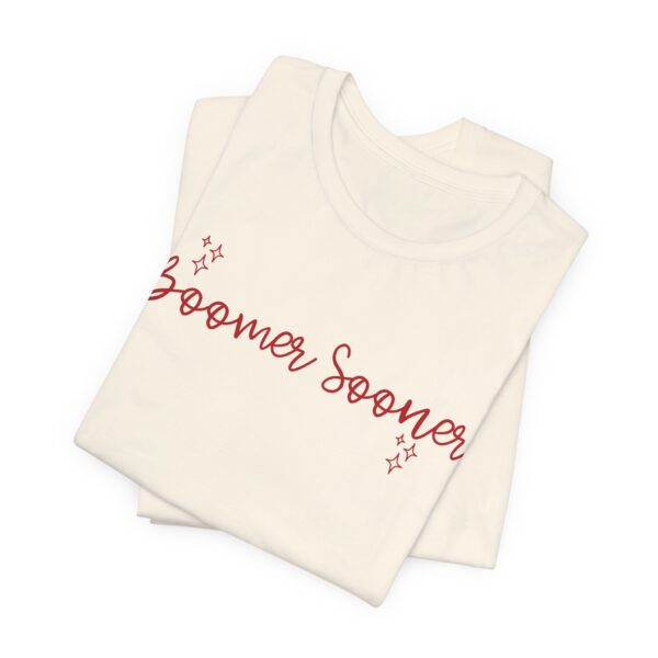 17785605760869256904_2048.jpeg Boomer Sooner Script T-Shirt — Oklahoma Football Fan Tee