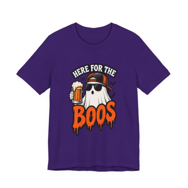 17888790935509366611_2048.jpeg Here For The Boos Halloween Tee – Funny Ghost Beer Shirt