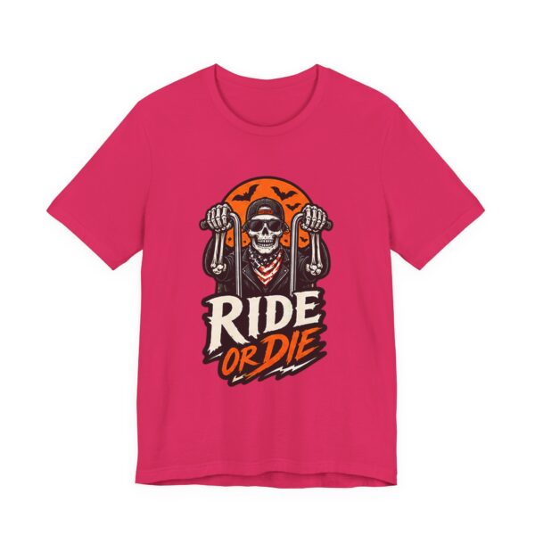 17919332908095884870_2048.jpeg Ride or Die Skull Motorcycle Tee — Vintage Biker T‑Shirt