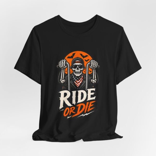 1839366123295127999_2048.jpeg Ride or Die Skull Motorcycle Tee — Vintage Biker T‑Shirt