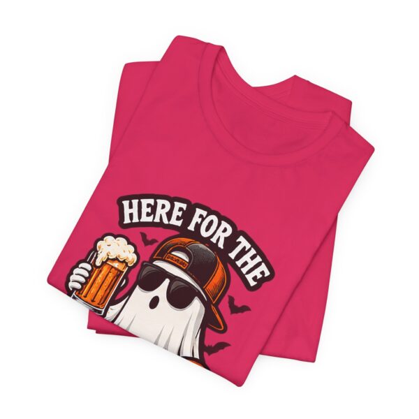 1978508009083587840_2048.jpeg Here For The Boos Halloween Tee – Funny Ghost Beer Shirt