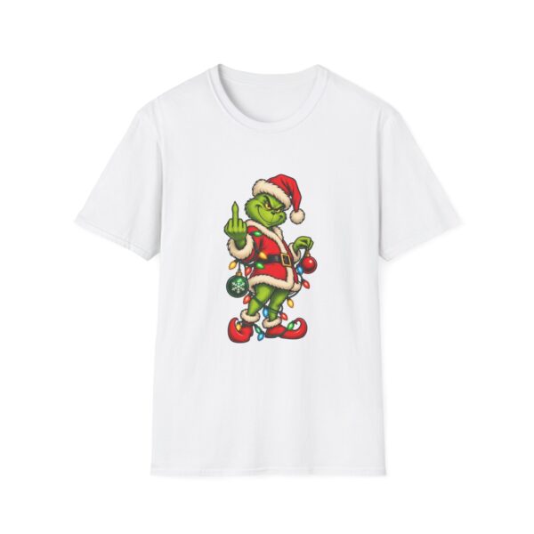 2376949374203235131_2048.jpeg Grinch Santa Middle Finger T-Shirt