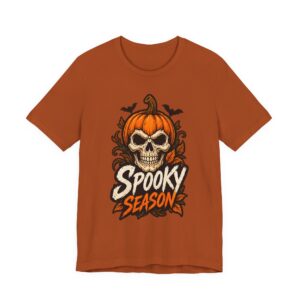 Spooky Season Skull Pumpkin T-Shirt