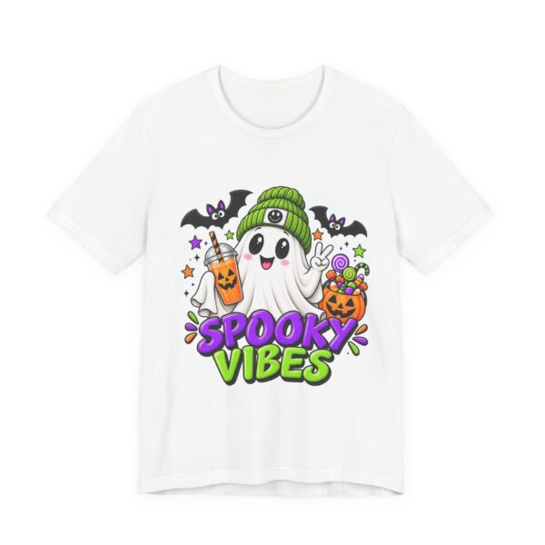 2773080810339565634_2048.jpeg Spooky Vibes T-Shirt — Cute Ghost Halloween Tee