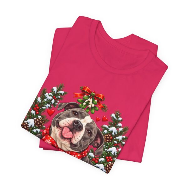 2824842388857415515_2048-1.jpeg Pit Bull Kisses & Christmas Wishes T-Shirt