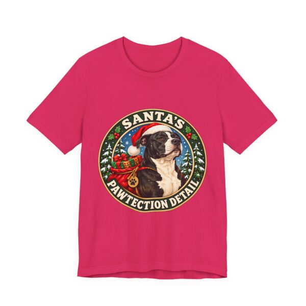 2917565087374438618_2048.jpeg Santa's Pawtection Detail Christmas Pitty T-Shirt