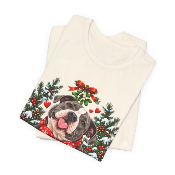 2952714510083773342_2048-1.jpeg Pit Bull Kisses & Christmas Wishes T-Shirt