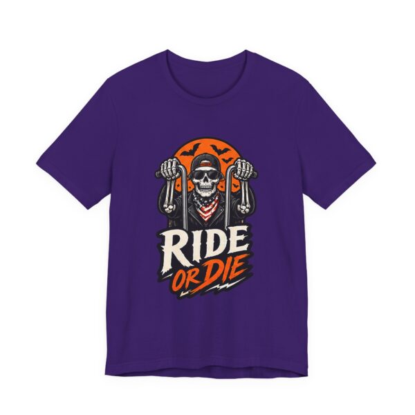 3209131681831134234_2048.jpeg Ride or Die Skull Motorcycle Tee — Vintage Biker T‑Shirt