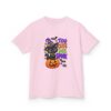 3342059929268775019_2048.jpeg Kids Halloween Tee — "Too Cute to Spook" Black Cat Pumpkin Design