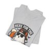 3595044175641234988_2048.jpeg Here For The Boos Halloween Tee – Funny Ghost Beer Shirt