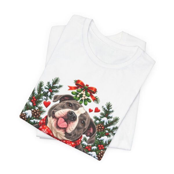 3907626510306688087_2048-1.jpeg Pit Bull Kisses & Christmas Wishes T-Shirt