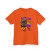 5364465790023638543_2048.jpeg Kids Halloween Tee — "Too Cute to Spook" Black Cat Pumpkin Design