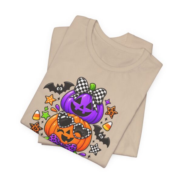 6546829616873497283_2048.jpeg Happy Halloween Stack Pumpkin T-Shirt