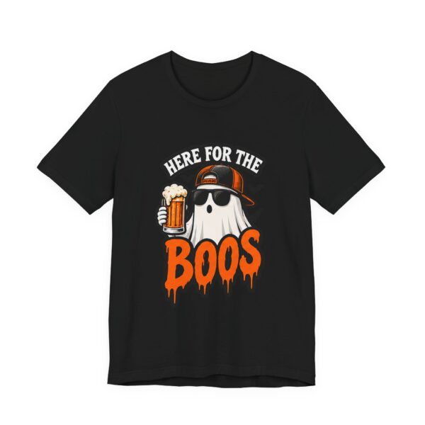 7215357762307677975_2048.jpeg Here For The Boos Halloween Tee – Funny Ghost Beer Shirt