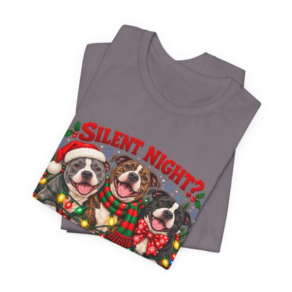 7654921706516759912_2048-1.jpeg Christmas Pitty T-Shirt — “Silent Night? Not With This Crew” Funny Christmas Pitty Tee
