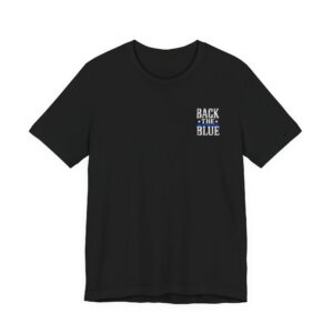 Thin Blue Line Flag T-Shirt — Back the Blue Police Support Tee