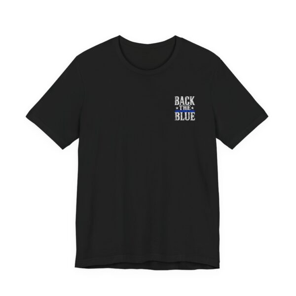 7680017335525124331_2048.jpeg Thin Blue Line Flag T-Shirt — Back the Blue Police Support Tee