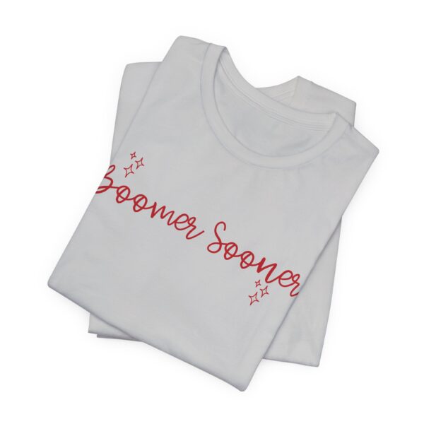 7822717509184928523_2048.jpeg Boomer Sooner Script T-Shirt — Oklahoma Football Fan Tee