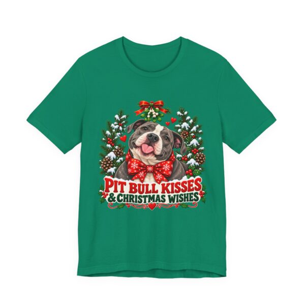 792895930450816287_2048-1.jpeg Pit Bull Kisses & Christmas Wishes T-Shirt