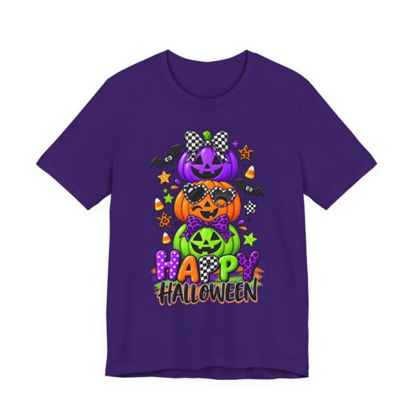 8490331735829595903_2048.jpeg Happy Halloween Stack Pumpkin T-Shirt