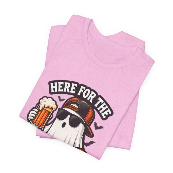 8541447249447384202_2048.jpeg Here For The Boos Halloween Tee – Funny Ghost Beer Shirt