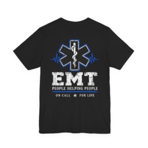 EMT T-Shirt — Star of Life Design “People Helping People”