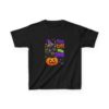 9476844353942697538_2048.jpeg Kids Halloween Tee — "Too Cute to Spook" Black Cat Pumpkin Design